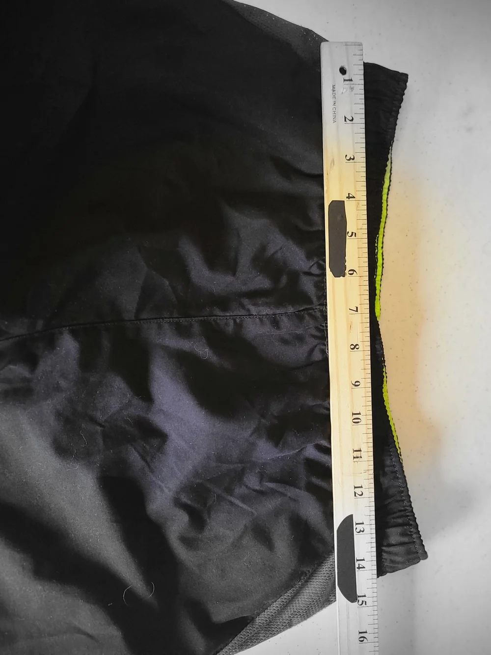 Speedo Men's Tech Volley Swim Trunks Black Electric Lime Size Small